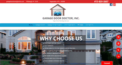 Desktop Screenshot of callgaragedoordoctor.com